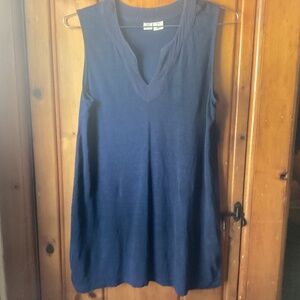 Linen navy tunic large in nice condition Artisan NY